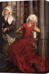 Central Canvas Paintings - Seven Sacraments Altarpiece central panel [detail 2] by Rogier van der Weyden